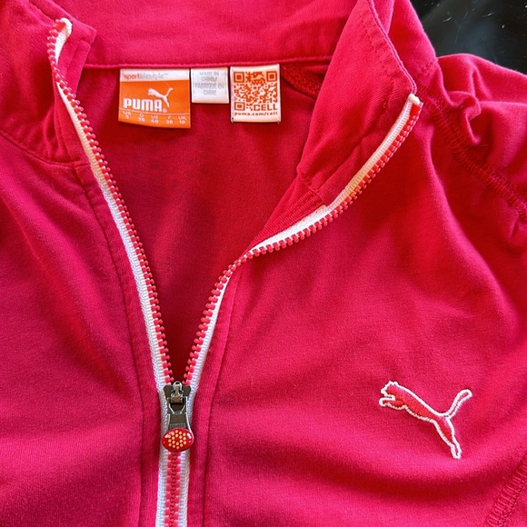 🩷pink Puma sz Small pullover mock neck - Picture 2 of 4